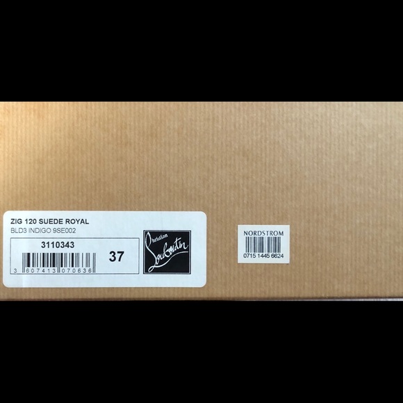 Christian Louboutin size 37 royal blue suede heels - Picture 8 of 8